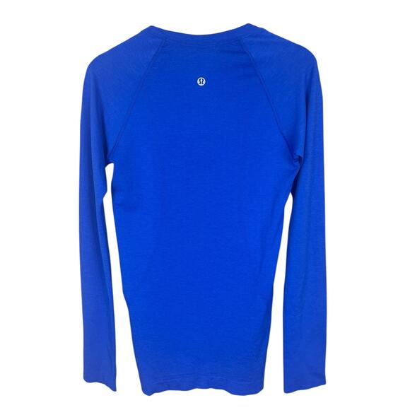 Lululemon Swifty Tech Long Sleeve Shirt Blue Women's Size 4 Running Training - Picture 2 of 7
